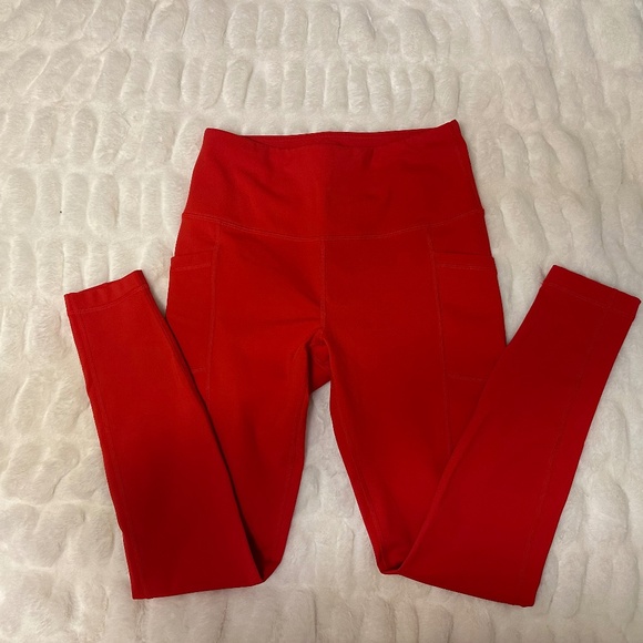 90 Degree by Reflex red leggings size M - Picture 1 of 5